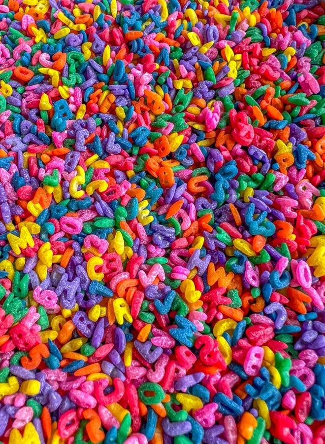 Sensory-N-Stuff Pasta Sensory Bin Filler for Sensory Table - Colored Pasta for Sensory Play (Rainbow Alphabet Pasta, 4 Cup) - Image 4